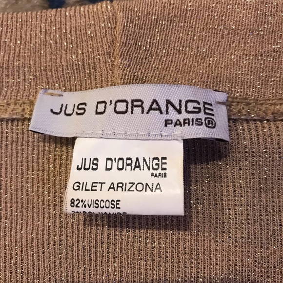 JUS D’ Orange CROPPED SHRUG SWEATER XS/S - Picture 3 of 16